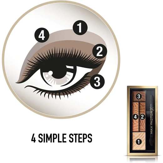 Max Factor Smokey Eye Drama Kit, Eyeshadow Palette 1.8 gm, 03 SUMPTUOS GOLD - Max Factor - Image 5