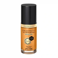 Max Factor Facefinity 3 in 1 Foundation Warm Caramel W87 30ml Long Lasting Flawless Coverage Makeup for All Skin Types