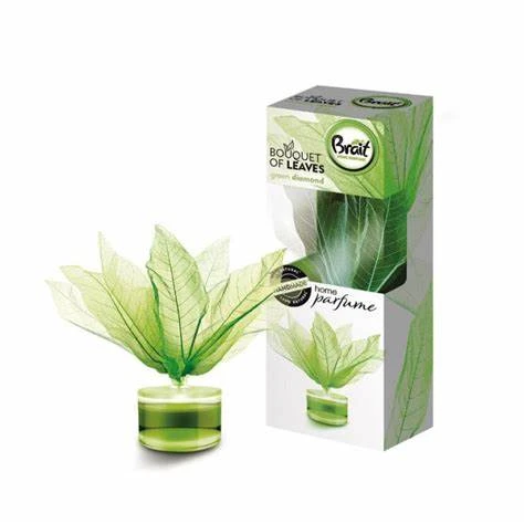 معطر هواء بريت بزخرفة ورقة خضراء الماسية باقة من الزهور العطرية 50 مل - بريت روم