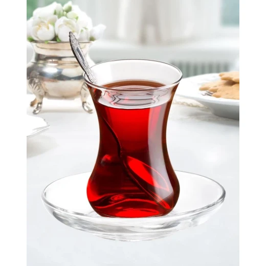 تريس 6 صحون زجاجي للشاي, من مدام كوكو - مدام كوكو - Image 3