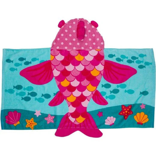 Stephen Joseph Fish Hooded Towel - Stephen Joseph - Image 2