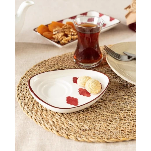 منديل مثلث الطيور الحمراء - قطر 15 سم - مدام كوكو - Image 3