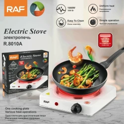 Experience rapid cooking with our Portable Electric Hot Plate Stove, boasting a powerful 1000W heating element. Perfect for small spaces, this compact kitchen burner provides efficient and convenient single-burner cooking. Ideal for apartments, dorms, and limited kitchen areas.
