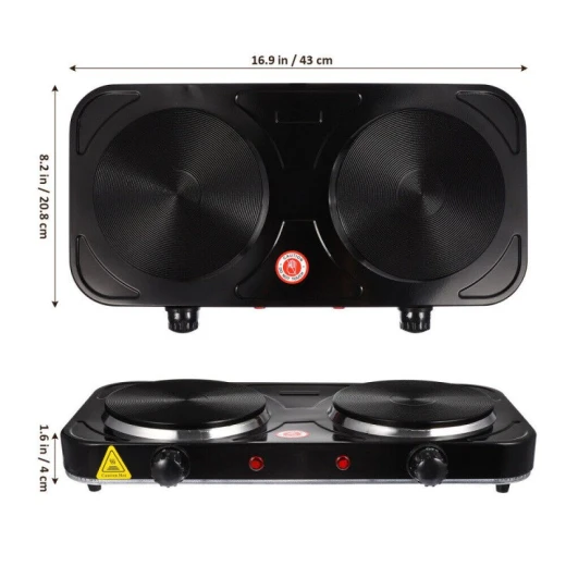 Raf Electric Ceramic Stove 1000+1000 - RAF - Image 2