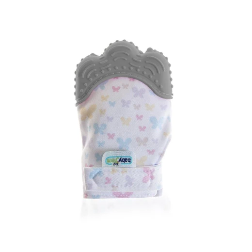 BabyJem Baby Teether Gloves Scratch – Grey BabyJem Baby Teether Gloves Scratch – Grey