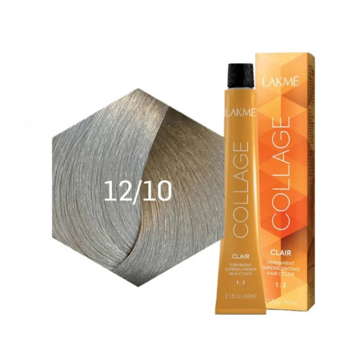 Lakme Collage Clair Super Blonding Cream Light Ash Blonde Hair Color 12/10 Lakme Collage Clair Super Blonding Cream Light Ash Blonde Hair Color 12/10