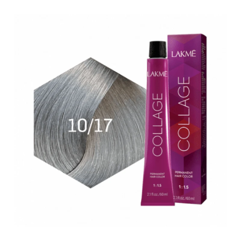 Lakme Collage Hair Dye - ash platinum blonde - 10/17 - lakme