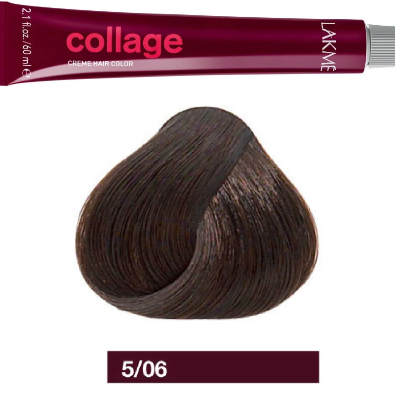 Lakme Collage 5/06 Warm Light Brown Creme Hair Color - lakme