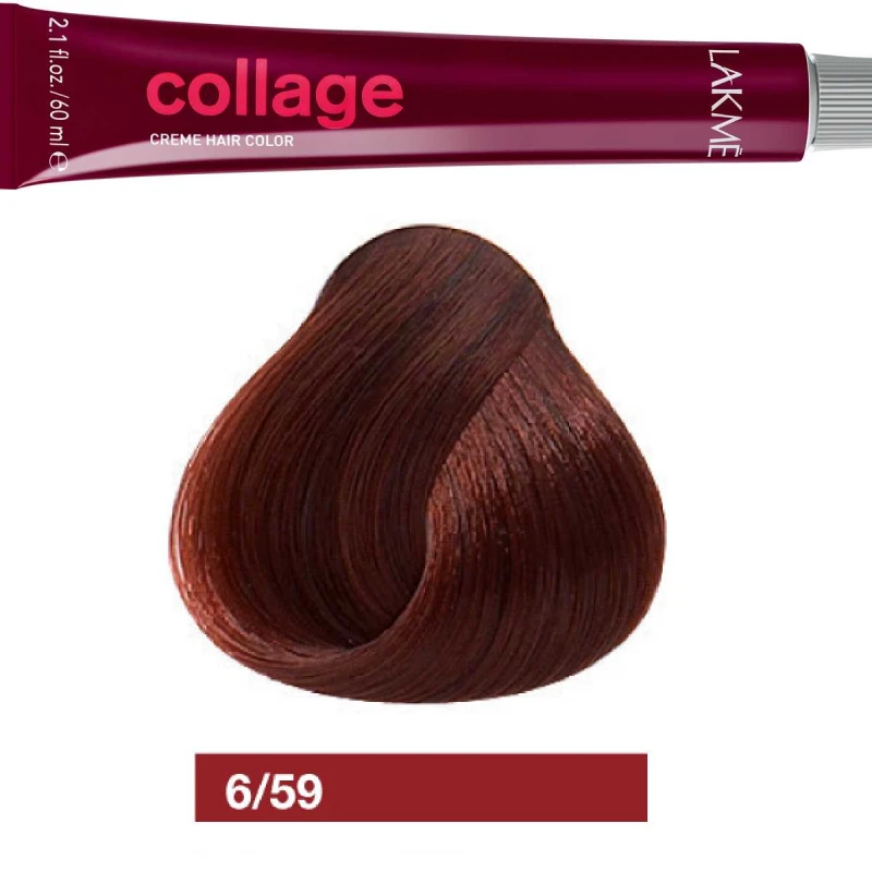 Lakme Collage Cream Red­ Mahogany Dark Blonde Hair Colour 6/59 - lakme