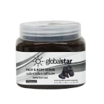 صنفرة للوجه والجسم بالفحم من جلوبال ستار 500مل - GLOBALSTAR