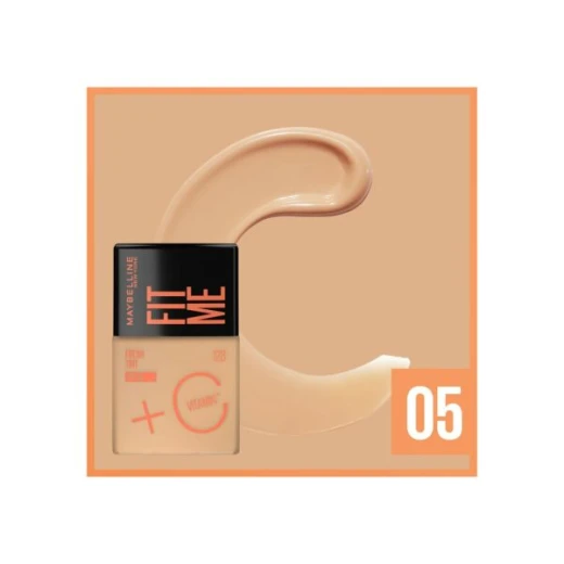 Maybelline Fit Me Fresh Tint Vitamin C Makeup SPF 50 Radiant Glow Natural Look 30ml - Maybelline - Image 2