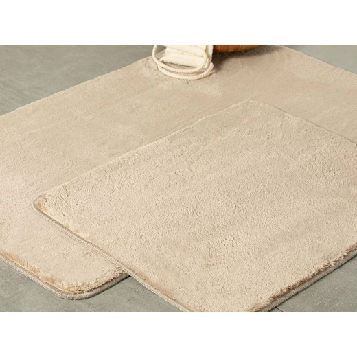 مجموعة بساط حمام بوفي 2 قطعة بأبعاد 60x100 - 50x60 سم بلون المينك من إنجلش هوم مجموعة بساط حمام بوفي 2 قطعة بأبعاد 60x100 - 50x60 سم بلون المينك من إنجلش هوم