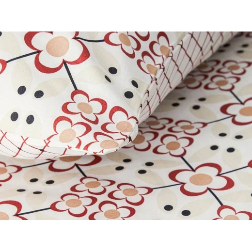طقم غطاء لحاف قطن مزدوج الحجم 200*220 سم أحمر, إنجليش هوم - انجلش هوم - Image 5