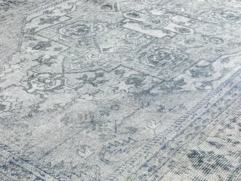 سجادة ديكورية من الشينيل المنسوجة 153*230 سم  أزرق رمادي من انجلش هون - انجلش هوم - Image 2