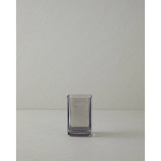 طقم حمام جلوريا زجاج 3 قطع 6,5x6,5x18,5سم 10x10x11سم 9x13 أنثراسيت, انجلش هوم - انجلش هوم - Image 3