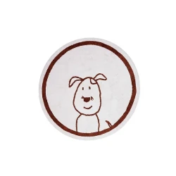 Aratextil Carpet Cotton 140cm Round, Perrto Dog