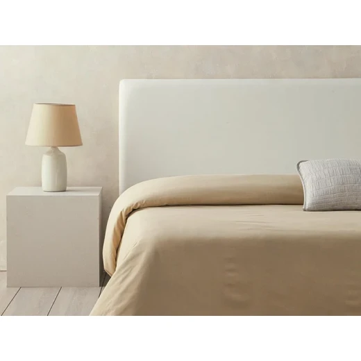 غطاء لحاف قطني خالص لشخصين 200*220 سم بني فاتح من انجلش هوم غطاء لحاف قطني خالص لشخصين 200*220 سم بني فاتح من انجلش هوم