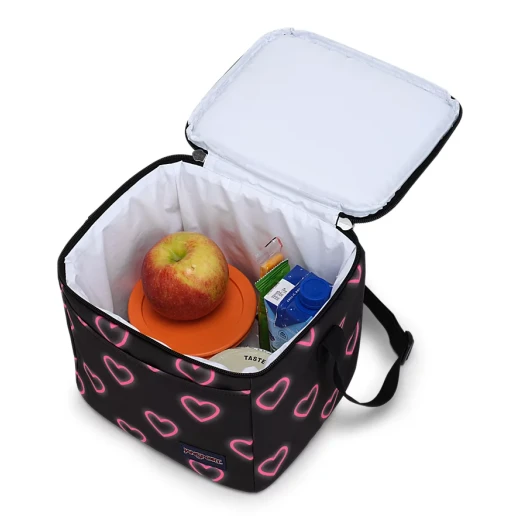 JanSport Super Snack Lunch Bag, Happy Heart Black - JanSport - Image 3