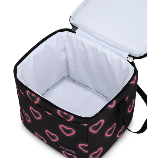 JanSport Super Snack Lunch Bag, Happy Heart Black - JanSport - Image 4