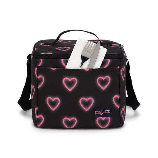 JanSport Super Snack Lunch Bag, Happy Heart Black - JanSport - Image 6