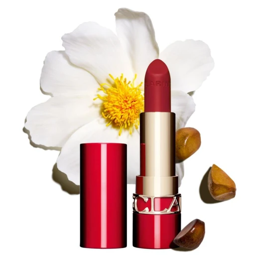 Clarins Joli Rouge Velvet Lipstick Hydrating Matte Finish Long Lasting Lipstick for All Skin Types Clarins Joli Rouge Velvet Lipstick Hydrating Matte Finish Long Lasting Lipstick for All Skin Types