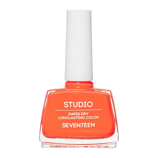 Seventeen Studio Rapid Dry Neon Nail Polish Collection Summer Vibrant Colors 12ml Manicure Set