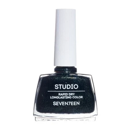 Seventeen Rapid Dry Black Nail Polish 12ml Long Lasting Professional Manicure Flawless Finish