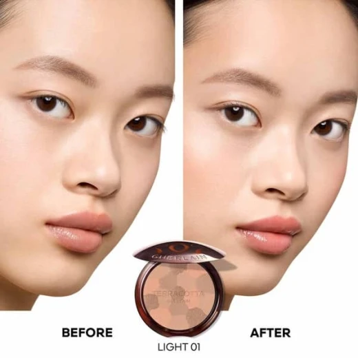 Guerlain Terracotta Light Bronzing Powder All Skin Tones Natural Glow Makeup Foundation Hydrating Finish - Guerlain - Image 3