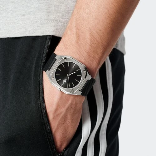 ساعه من السيليكون الأسود  أديداس - Image 3