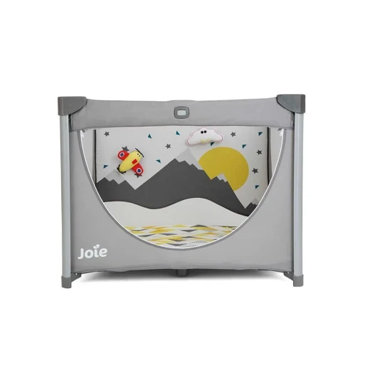 حاجز لعب الأطفال Joie Cheer Little Explorer: حاجز لعب محمول وآمن للأطفال لوقت اللعب والقيلولة. يوفر هذا الحاجز المحمول مساحة آمنة لطفلك للاستكشاف والراحة. مثالي للاستخدام الداخلي والخارجي يتميز بتص - جوي - Image 4