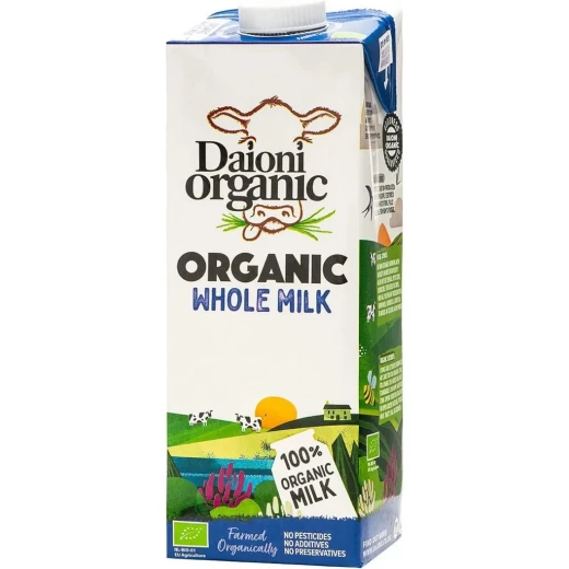 Daioni Organic Whole Uht Milk 1l Daioni Organic Whole Uht Milk 1l