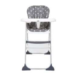 Joie Mimzy Snacker High Chair in Logan: A Foldable, Reclining, and Compact Highchair for Babies. Designed for Easy Feeding and Convenient Storage, this High Chair Offers Comfort and Practicality.