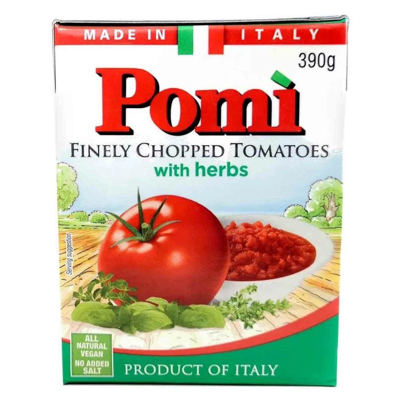 Pomi Finely Chopped with Herbs 390 g - Pomi