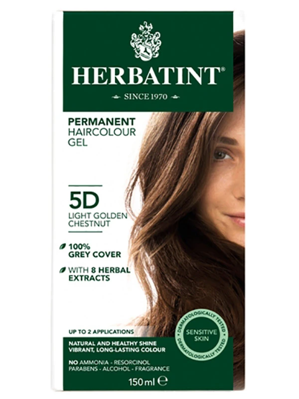 Herbatint 5D Light Golden Chestnut Hair Colour 150ml - Herbatint