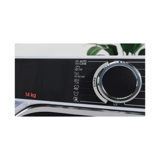 غسالة ملابس هوفر 12 كجم، 1400 دورة/دقيقة، ذكية HWB412AMBCR/1-80، فضي غامق – سعة كبيرة، موفرة للطاقة، غسيل لطيف على الملابس، تشغيل هادئ، تصميم حديث وأنيق - هوفر - Image 2