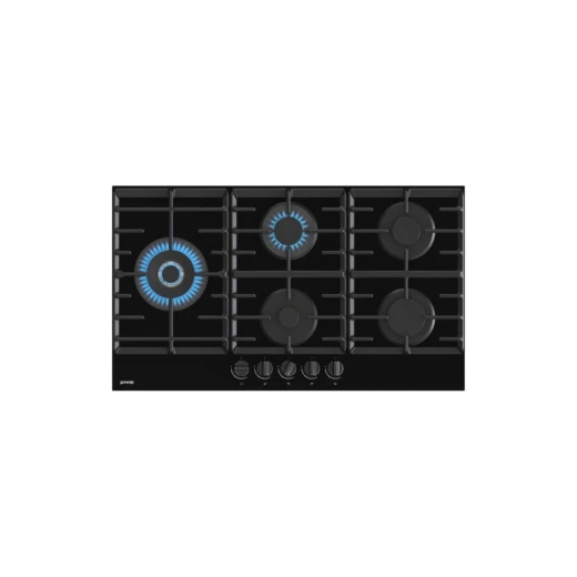 Gorenje 90cm Black Gas Cooktop - 5 Burner Built-in Design for Kitchens. Efficient cooking appliance featuring powerful burners and a stylish, modern aesthetic. Perfect for culinary enthusiasts. - Gorenje - Image 4