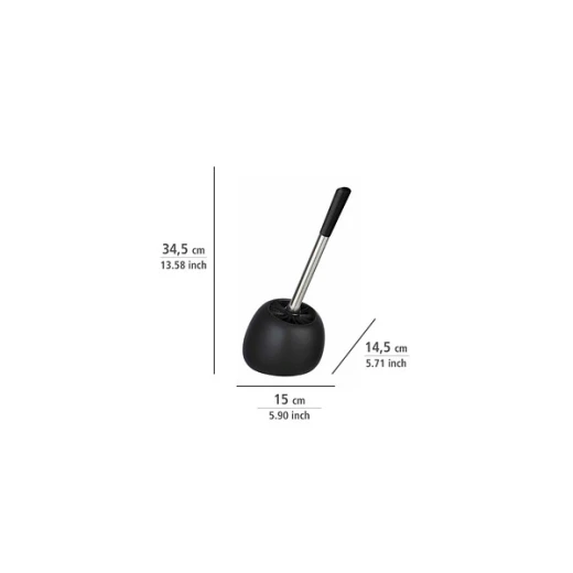 Wenko Toilet Brush Polaris  Black Matt - Wenko - Image 2
