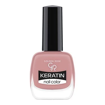 Golden Rose Keratin Nail Polish 18 Long Lasting Chip Resistant Manicure Women's Polish - Golden rose - Image 2