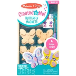Melissa & Doug Created by Me! Wooden Butterfly Magnets Craft Kit