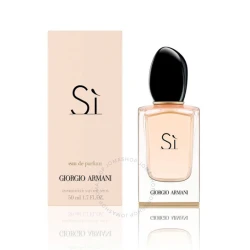 Giorgio Armani Si Eau de Parfum for Women 50ml Floral Fragrance Spray Sophisticated Scent Long Lasting
