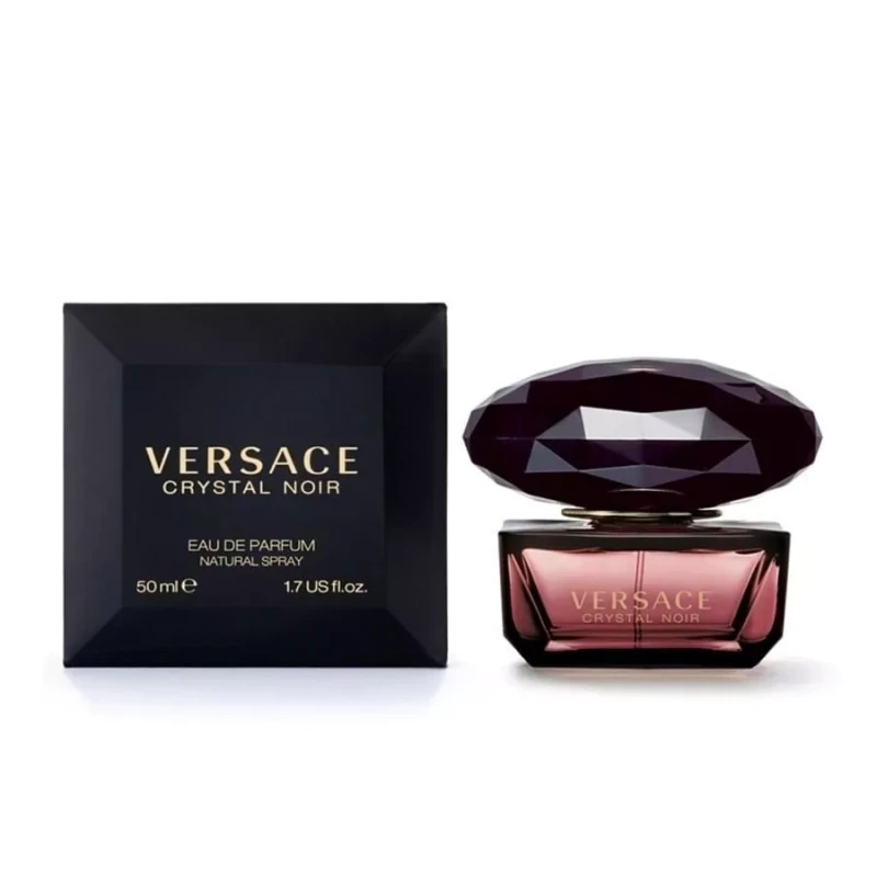 Versace Crystal Noir Eau de Parfum 50ml: Captivating Amber Floral Fragrance for Women - Versace