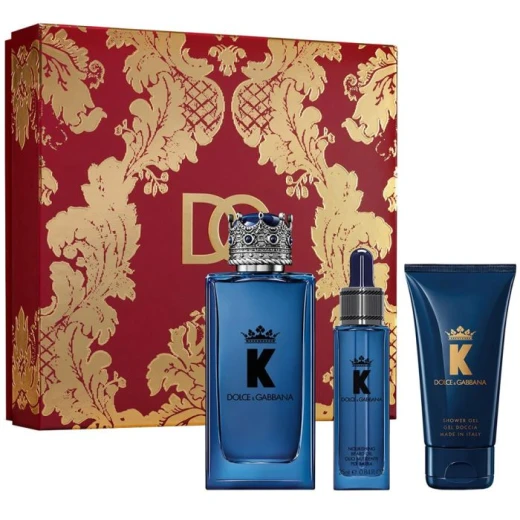 دولتشي اند غابانا K EDP100 مل + زيت اللحية 25 مل + جل 50 مل XM23 دولتشي اند غابانا K EDP100 مل + زيت اللحية 25 مل + جل 50 مل XM23