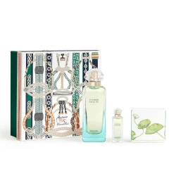 HERMES UN JARDIN SUR LE NIL EDT SET 100ML+7.5ML+SOAP50G FEH2