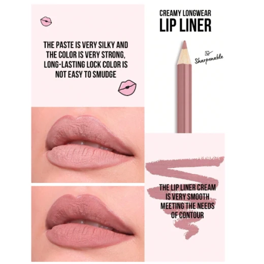 Misslyn Soft Lip Liner Pencil 35 - Misslyn - Image 2