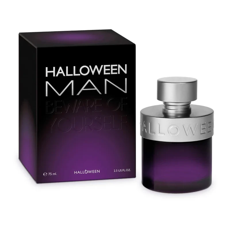 Halloween Man Eau de Toilette 75ml Invigorating Fragrance for Men with Cinnamon and Lavender Notes Daily Wear - Halloween