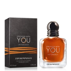 Giorgio Armani Stronger With You Intensely Eau De Parfum 50ml Long Lasting Fragrance for Men
