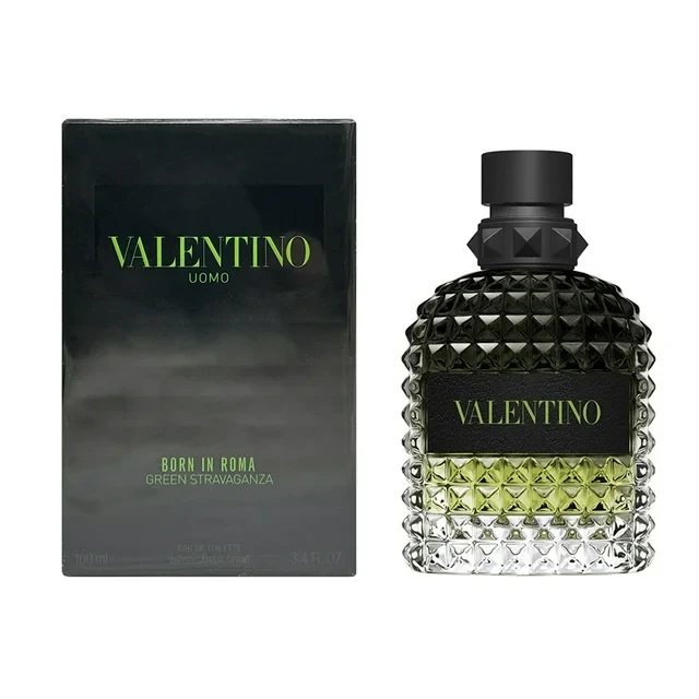 Valentino Uomo Born in Roma Green Stravaganza Eau de Toilette 1.7 fl oz Invigorating Fragrance for Men - Valentino