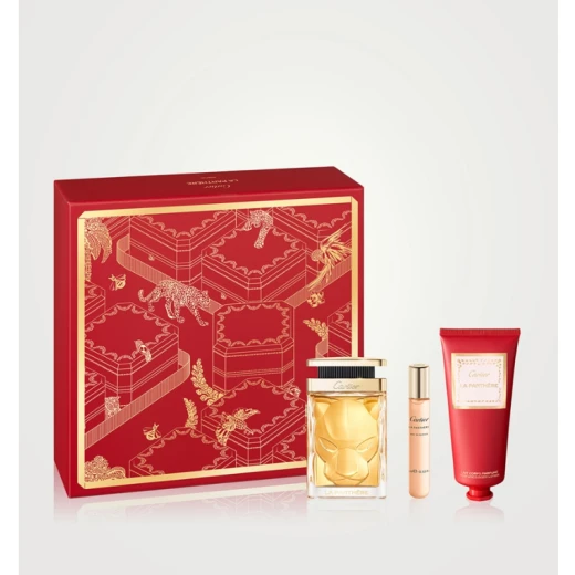 مجموعة لا بانثير (عطر 100 مل + او دو برفيوم 10 مل + لوشن للجسم 100 مل) مجموعة لا بانثير (عطر 100 مل + او دو برفيوم 10 مل + لوشن للجسم 100 مل)