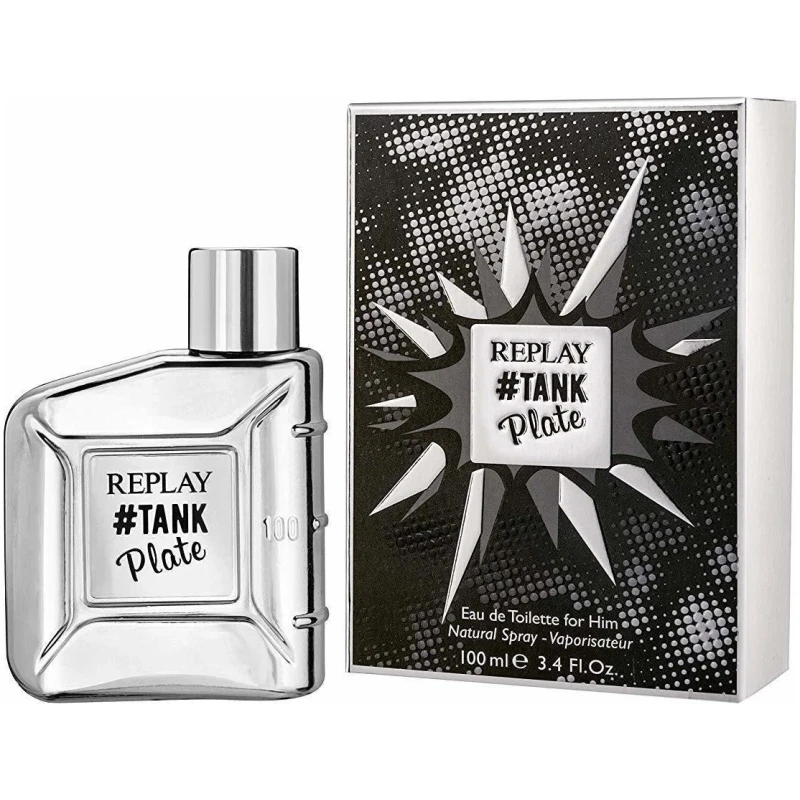 عطر ريبلاي تانك بليت للرجال أو دي تواليت 100 مل: عطر منعش للرجال مع الأناناس والكمثرى والجريب فروت - ريبلاي