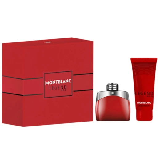 مجموعة ليجند ريد (وسط) عطر 50 مل + إس جي 100 مل من مونت بلانك مجموعة ليجند ريد (وسط) عطر 50 مل + إس جي 100 مل من مونت بلانك